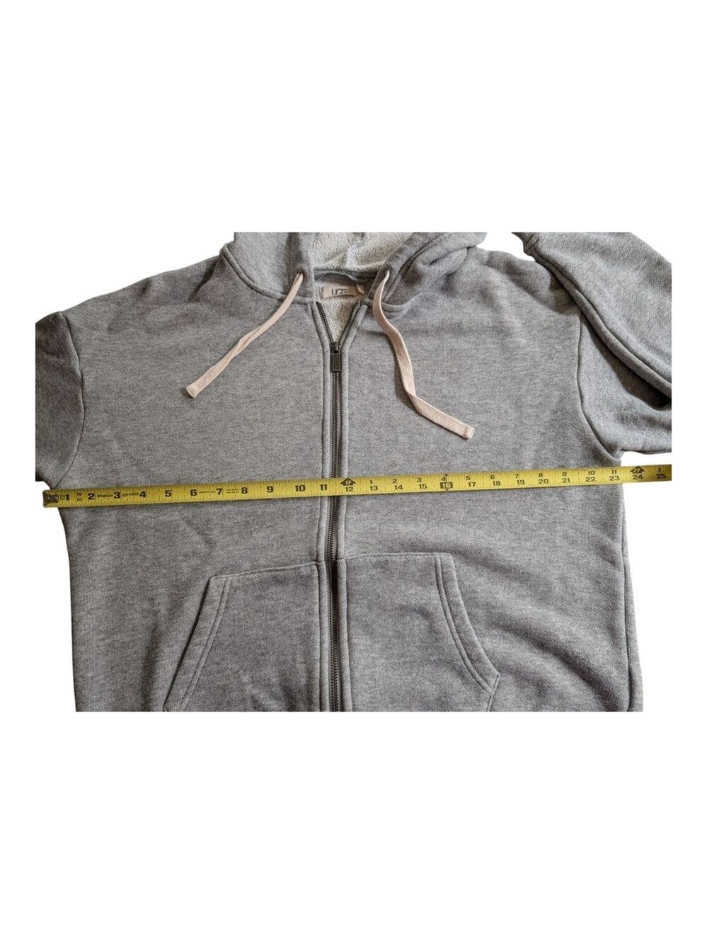 UGG Kaelie Soft & Stretchy Full Zip Logo Hoodie Jacket Gray Women's size XL - Picture 4 of 9